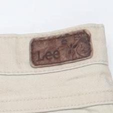 Lee Women Beige Straight Fit Mid Rise Stretch Jeans Size 18