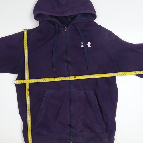 Under Armour Men's Purple Full Zip Hoodie Size M Athletic Fit