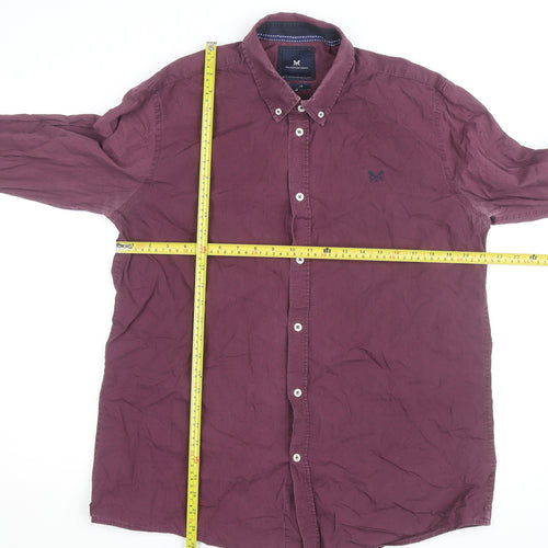 Crew Clothing Men’s Purple Slim Fit XL Button-Down Cotton Shirt