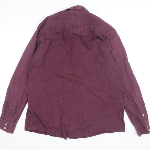 Crew Clothing Men’s Purple Slim Fit XL Button-Down Cotton Shirt