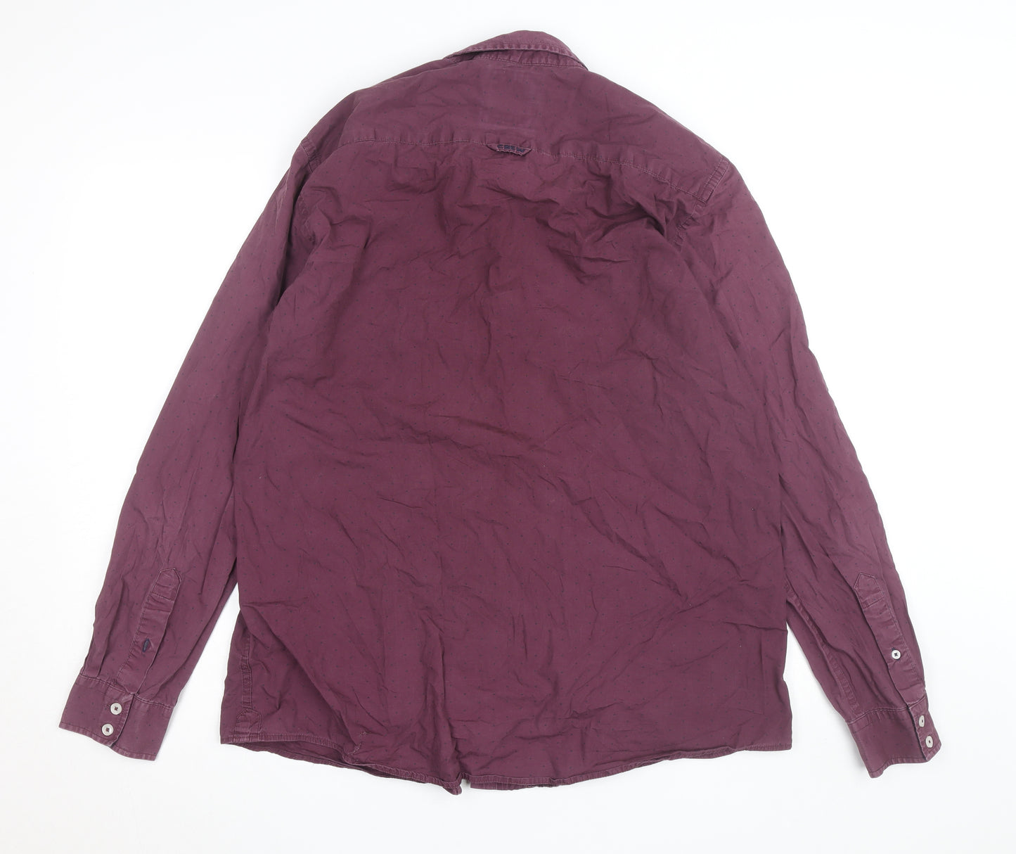 Crew Clothing Men’s Purple Slim Fit XL Button-Down Cotton Shirt