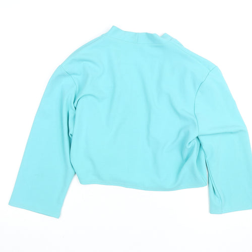 Gerard Women Blue Wrap Jersey Blouse Size 18 3/4 Sleeve
