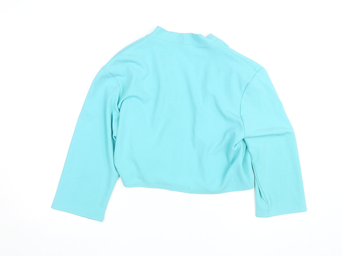 Gerard Women Blue Wrap Jersey Blouse Size 18 3/4 Sleeve