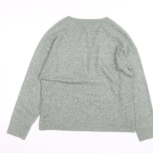 Vero Moda Women’s Green Crew Neck Knit Long Sleeve Pullover Jumper L