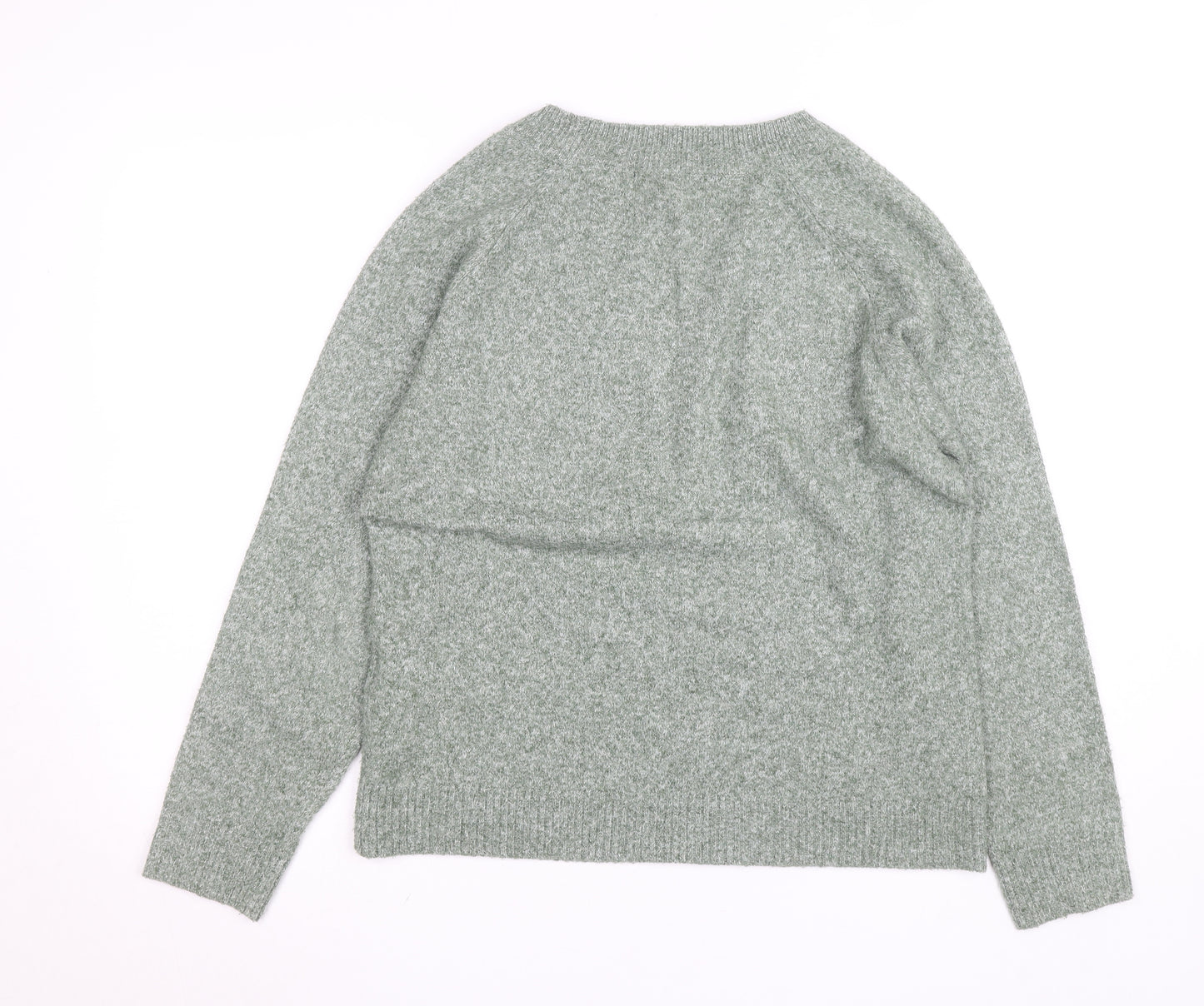 Vero Moda Women’s Green Crew Neck Knit Long Sleeve Pullover Jumper L