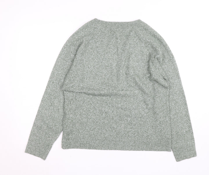 Vero Moda Women’s Green Crew Neck Knit Long Sleeve Pullover Jumper L
