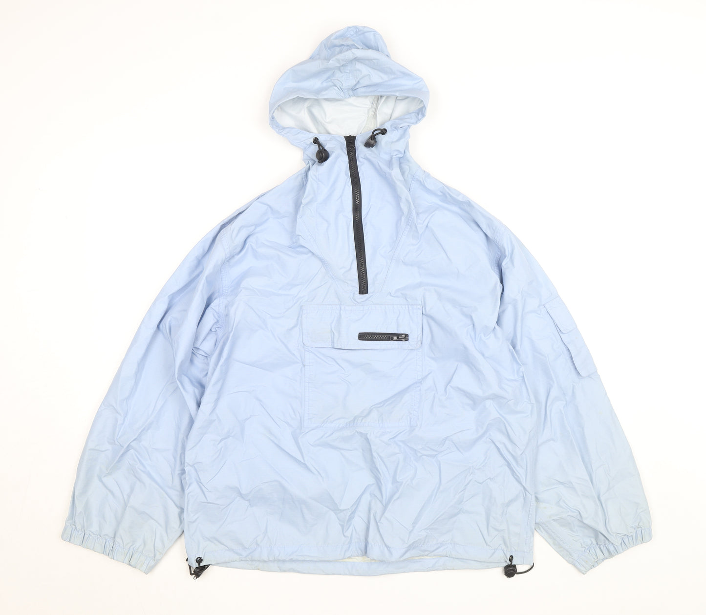 Trespass Women's Blue Hooded Anorak Jacket Medium Lightweight Waterproof