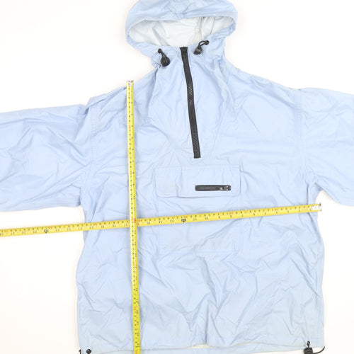 Trespass Women's Blue Hooded Anorak Jacket Medium Lightweight Waterproof