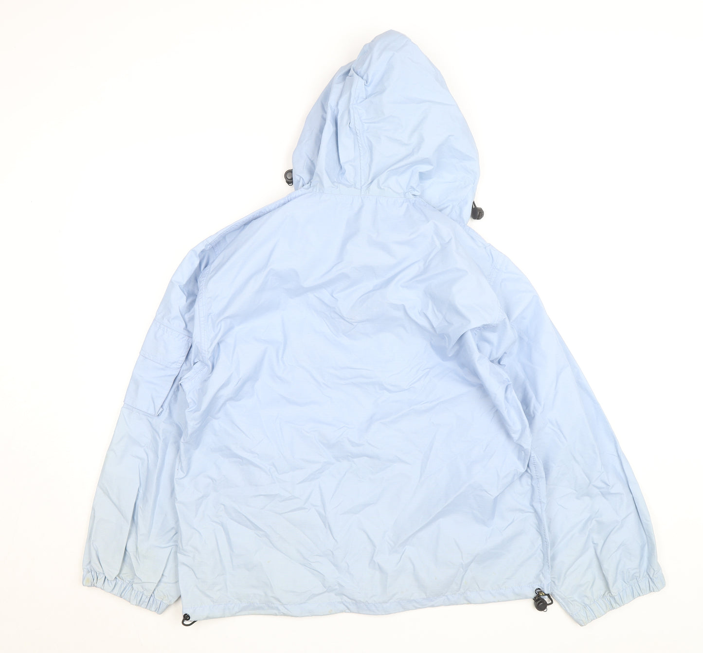 Trespass Women's Blue Hooded Anorak Jacket Medium Lightweight Waterproof