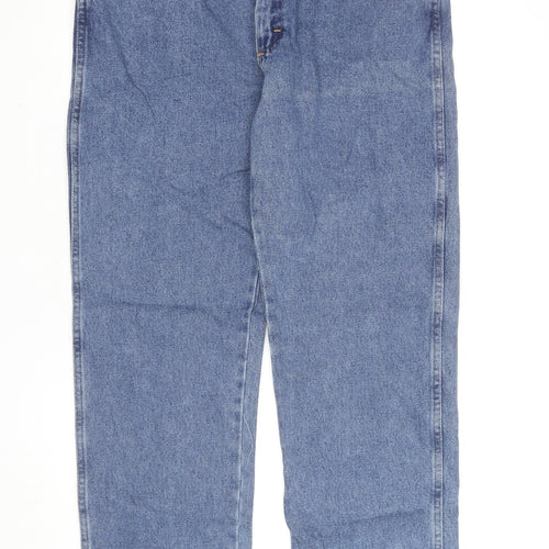 Rustler Men's Blue Regular Fit Straight Leg 36x34 Denim Jeans