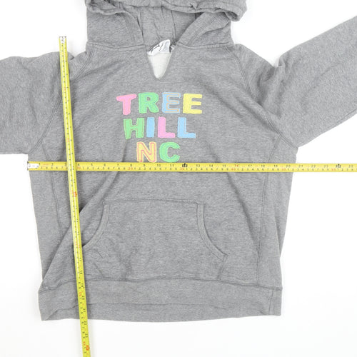 Genuine Pigment Dyed Women's Grey Hoodie XL Tree Hill NC Graphic Pullover