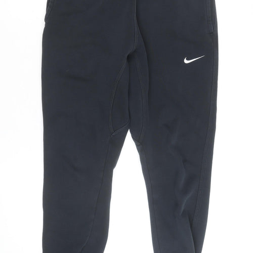 Nike Men Black Fleece Regular Fit Sports Joggers M