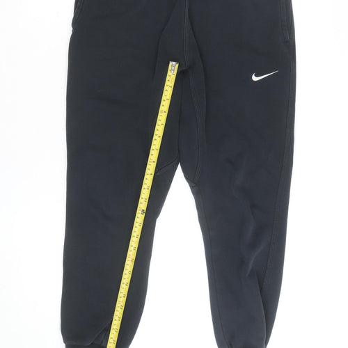 Nike Men Black Fleece Regular Fit Sports Joggers M