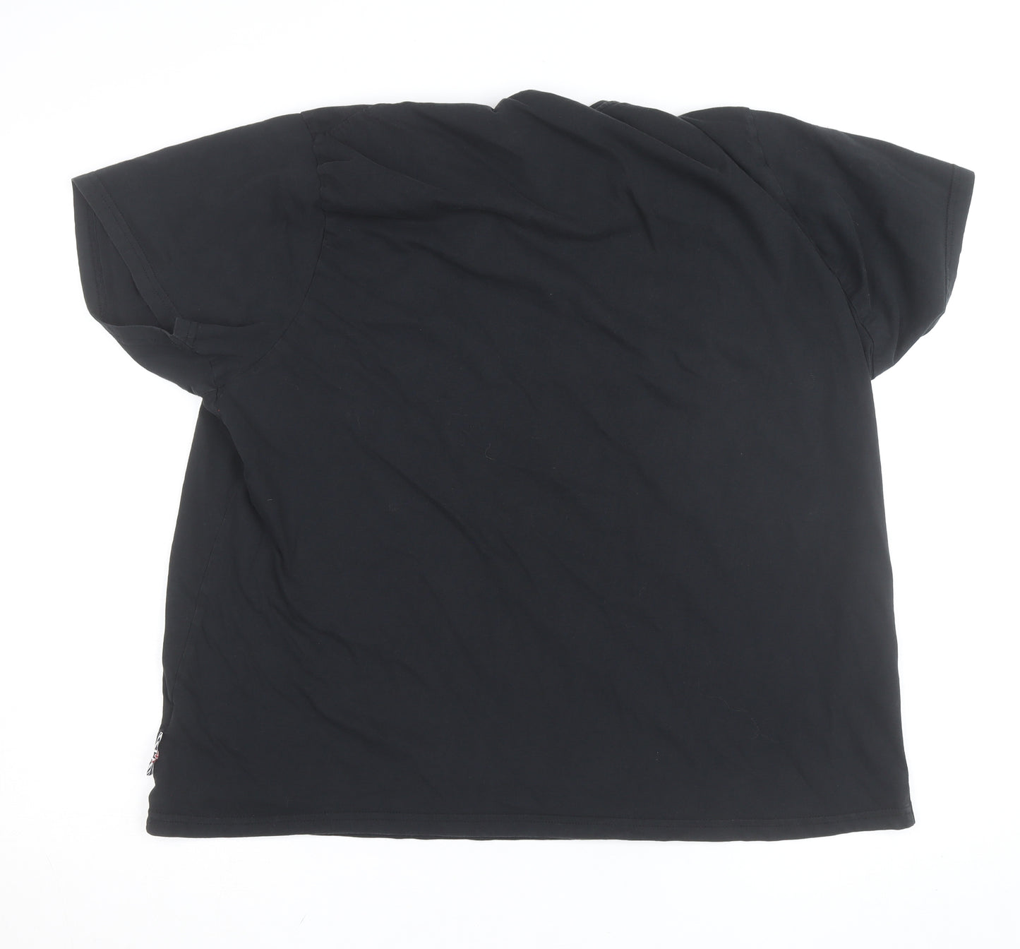 Lee Cooper Men's Black 2XL Short Sleeve Cotton T-Shirt