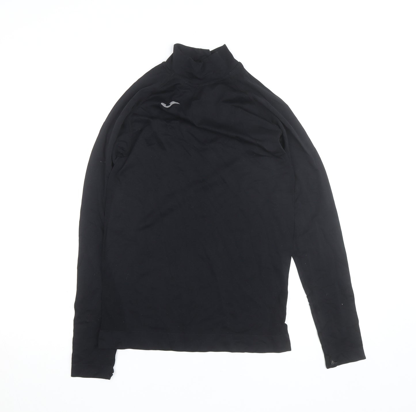 Joma Men's Black Long Sleeve Mock Neck Compression Top L