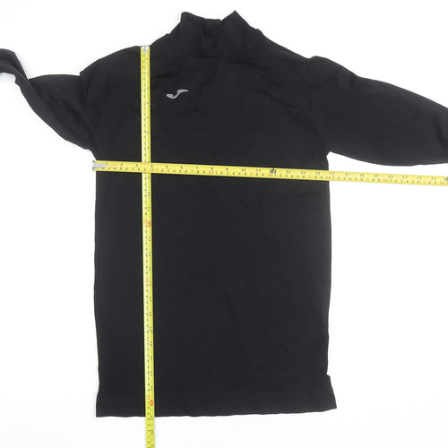 Joma Men's Black Long Sleeve Mock Neck Compression Top L