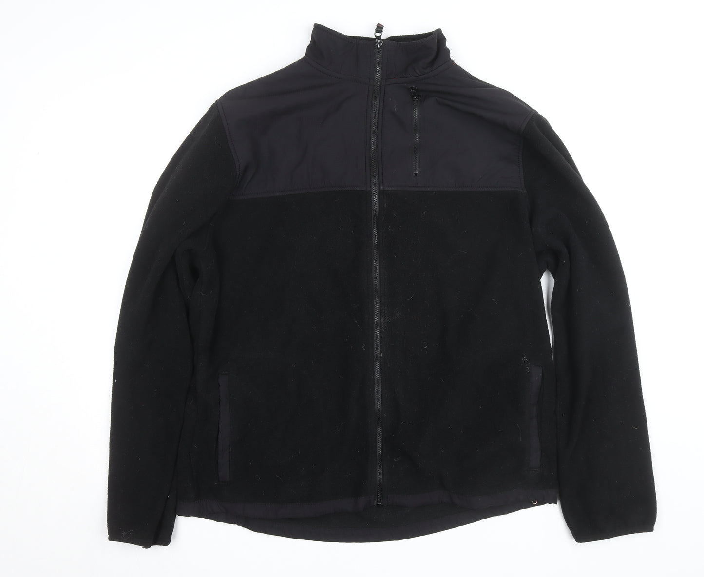 Aeropostale Men's Black Fleece Softshell Windbreaker Jacket XL