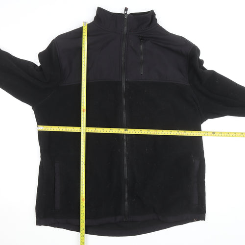 Aeropostale Men's Black Fleece Softshell Windbreaker Jacket XL