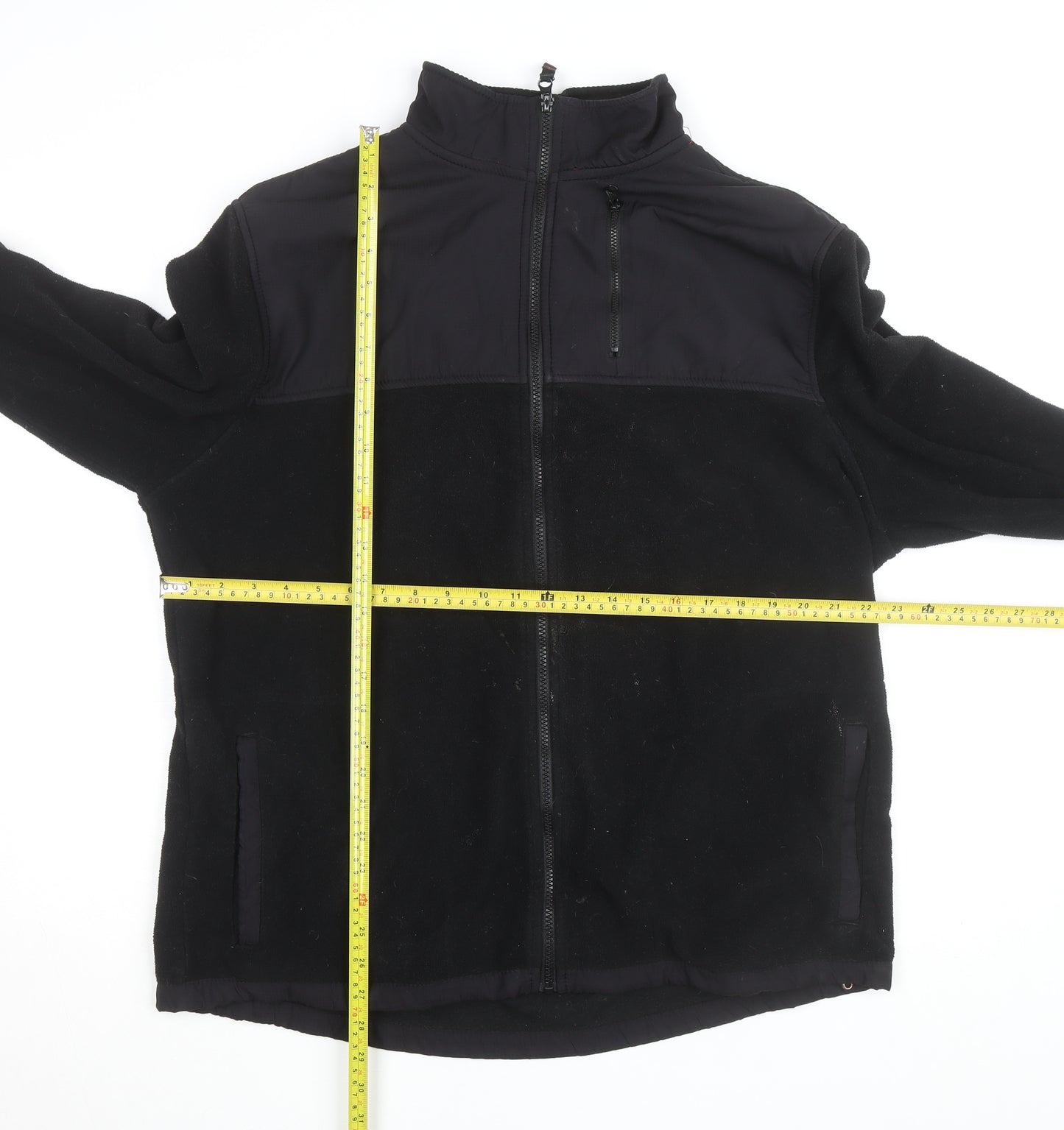 Aeropostale Men's Black Fleece Softshell Windbreaker Jacket XL