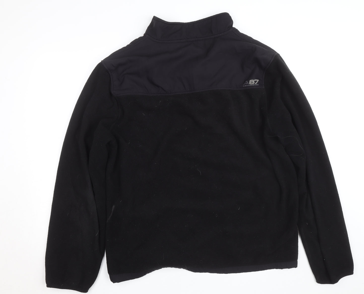 Aeropostale Men's Black Fleece Softshell Windbreaker Jacket XL