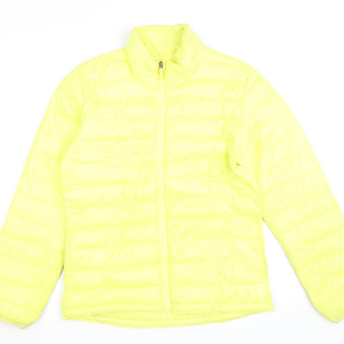 H&M Yellow Teen Girls 14 Lightweight Puffer Active Jacket