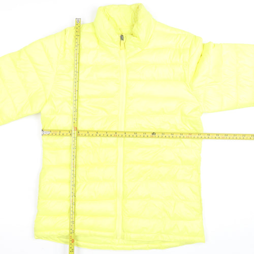 H&M Yellow Teen Girls 14 Lightweight Puffer Active Jacket