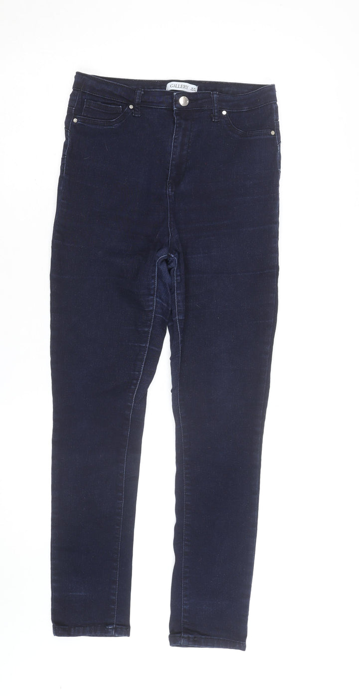 Gallery Women Blue Skinny Mid Rise Stretch Denim Jeans Size 12