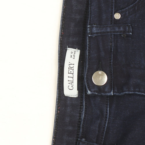 Gallery Women Blue Skinny Mid Rise Stretch Denim Jeans Size 12
