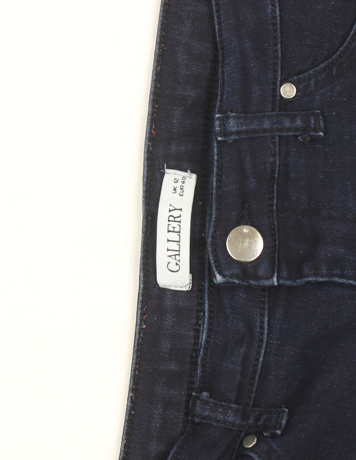 Gallery Women Blue Skinny Mid Rise Stretch Denim Jeans Size 12