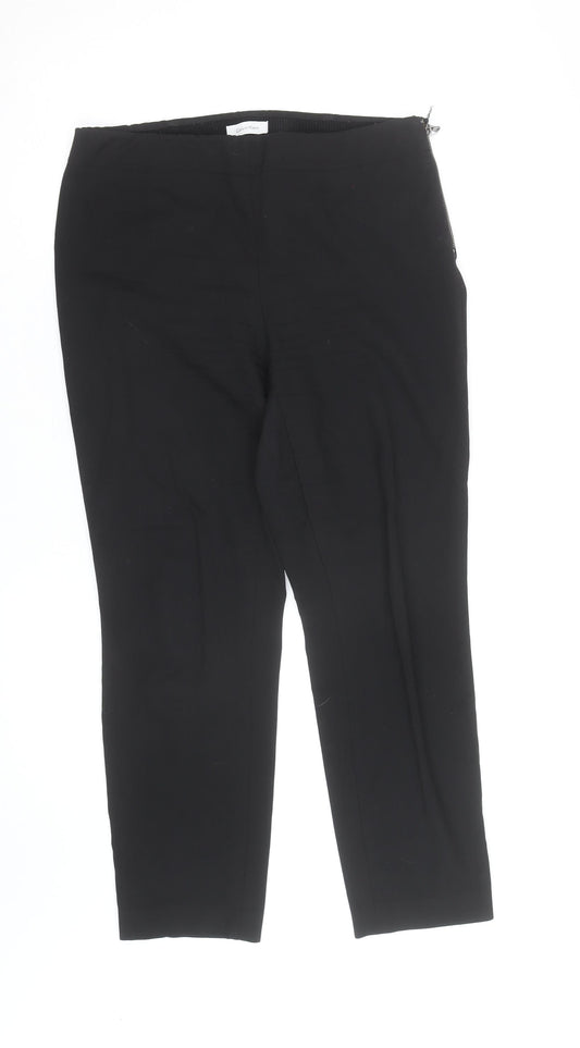 Calvin Klein Women's Black Size 8 Slim Tapered Trousers