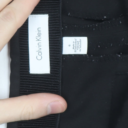 Calvin Klein Women's Black Size 8 Slim Tapered Trousers