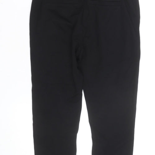 Vero Moda Womens Black XS Jogger Trousers Cotton Blend Drawstring Elastic Waist
