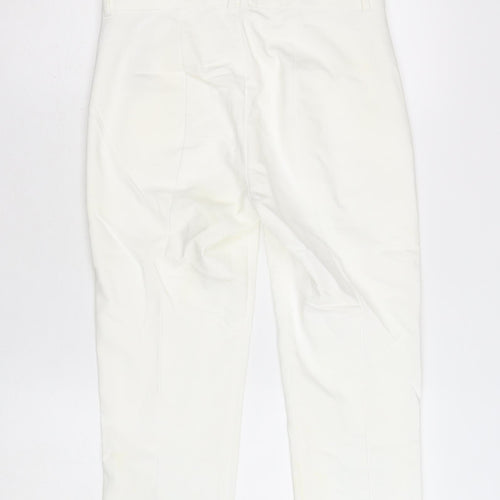 InWear Women Ivory Cropped Trousers UK 8 Cotton Blend