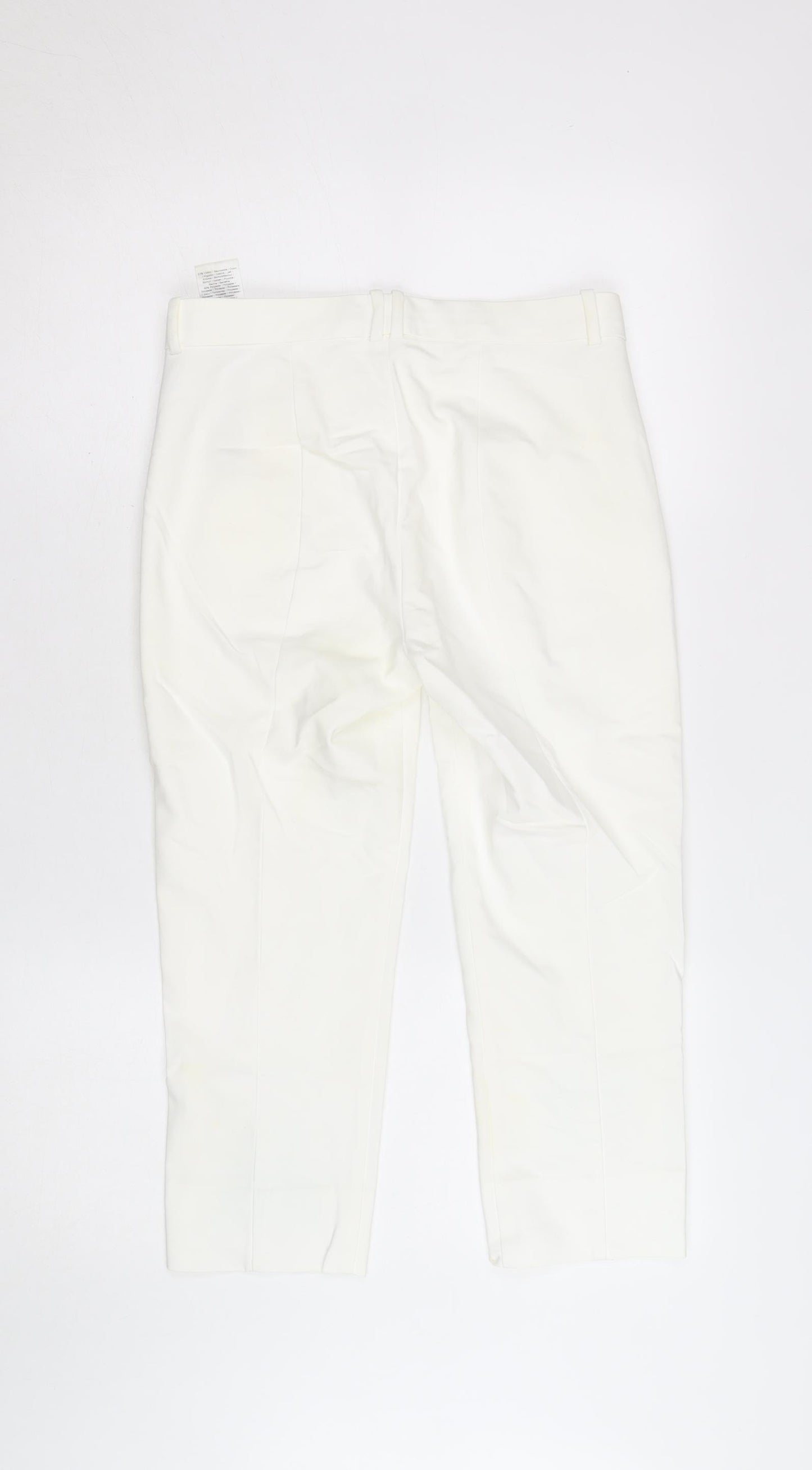 InWear Women Ivory Cropped Trousers UK 8 Cotton Blend