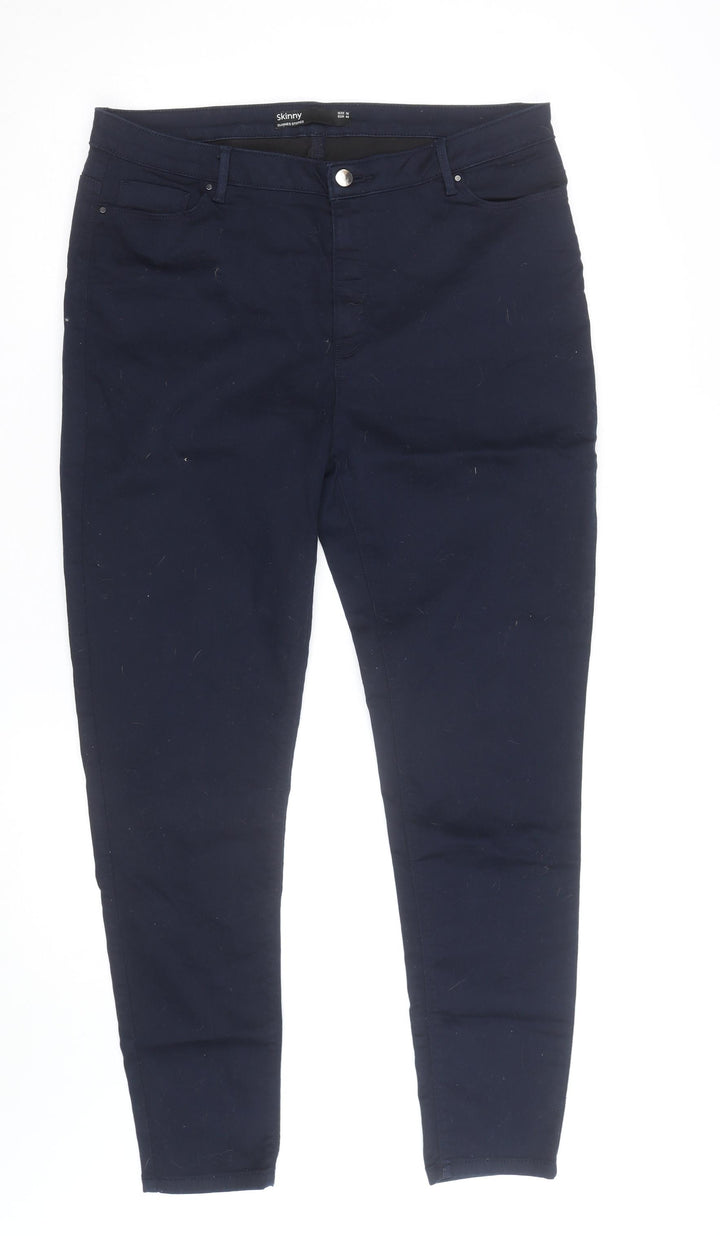 Dunnes Stores Women's Blue Skinny Jegging Style Trousers Size 16