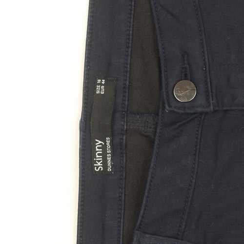 Dunnes Stores Women's Blue Skinny Jegging Style Trousers Size 16