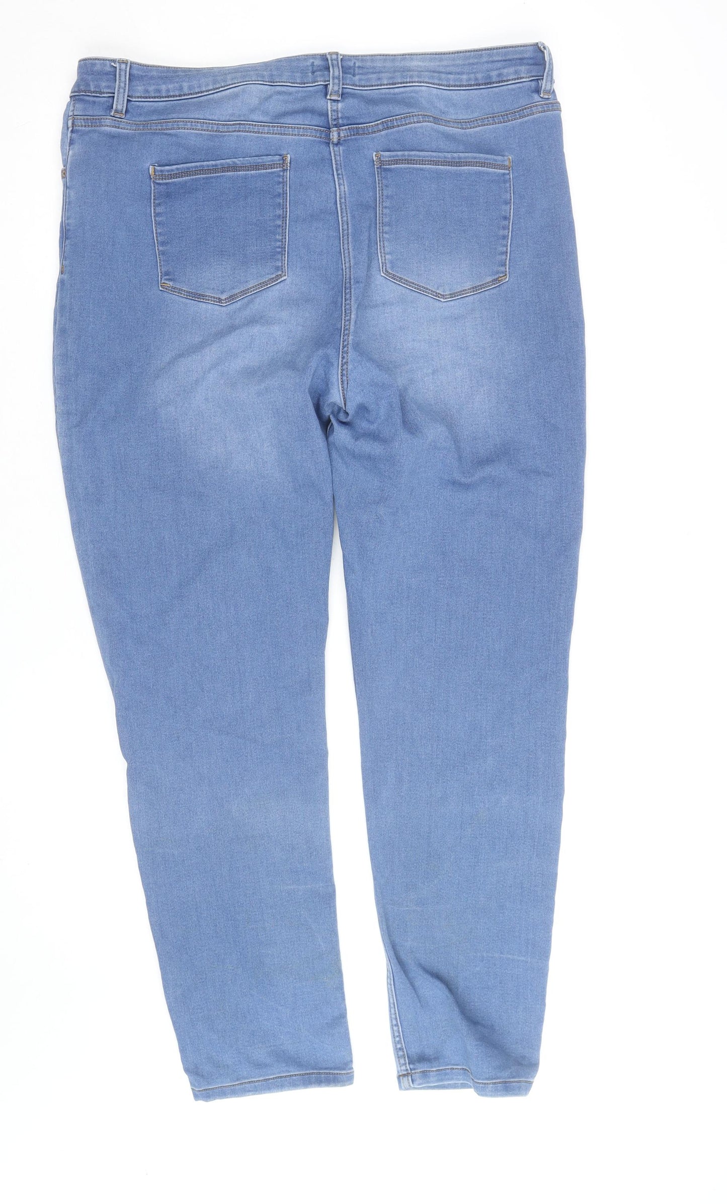 Papaya Women’s Blue Denim Stretch Skinny Jeans Size 18