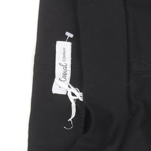 The Casual Company Women Black Skinny Jegging Pull-On Trousers Size M