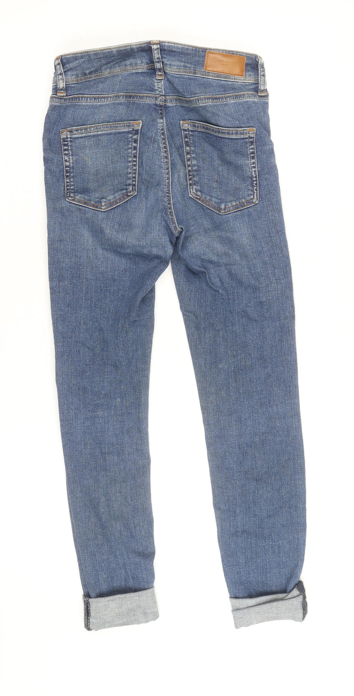 Vero Moda Women's Blue Relaxed Boyfriend Jeans Size 10