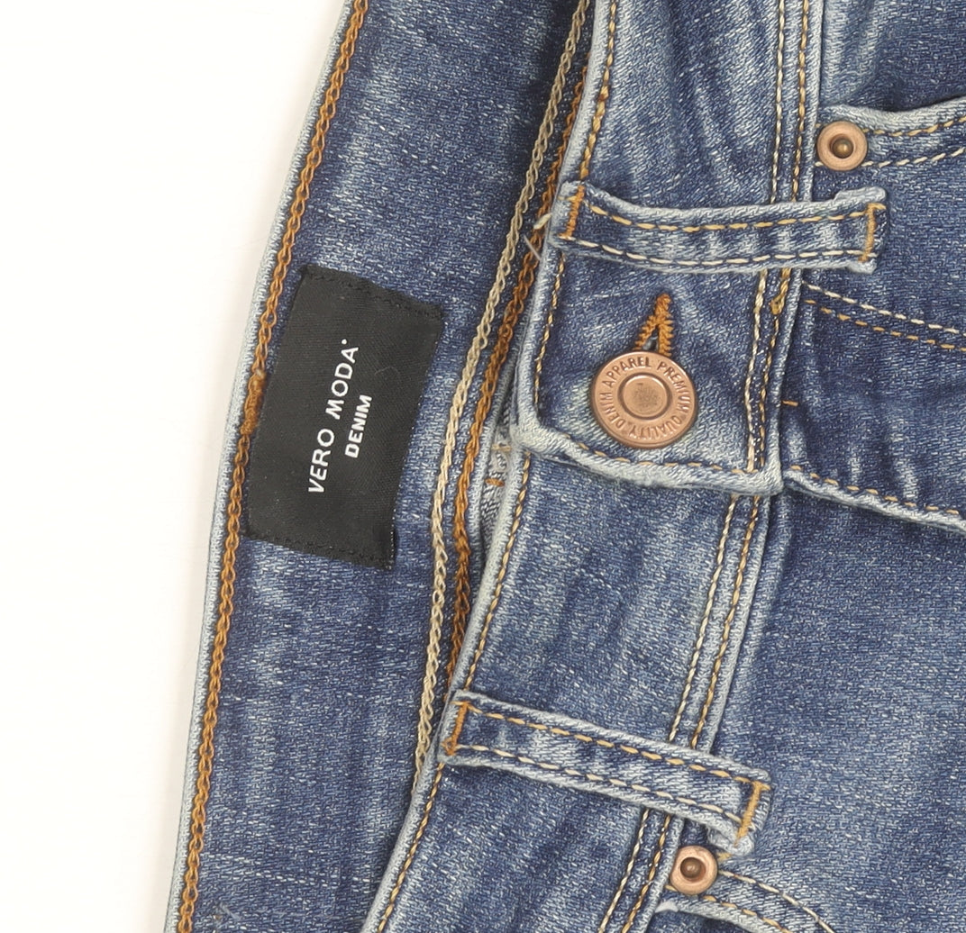 Vero Moda Women's Blue Relaxed Boyfriend Jeans Size 10