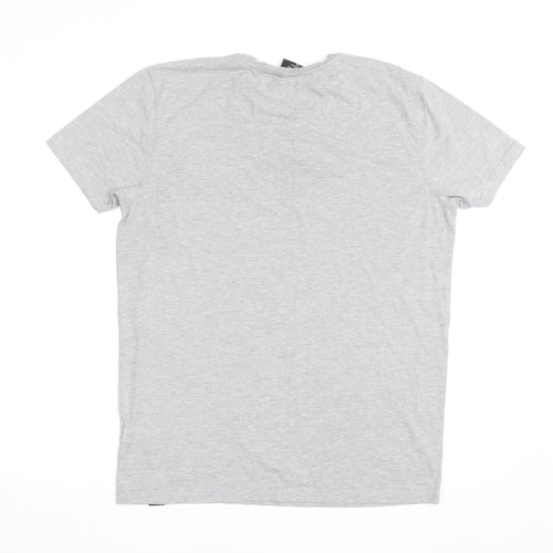 Prè London Men's Grey XL Crew Neck Short Sleeve T-Shirt