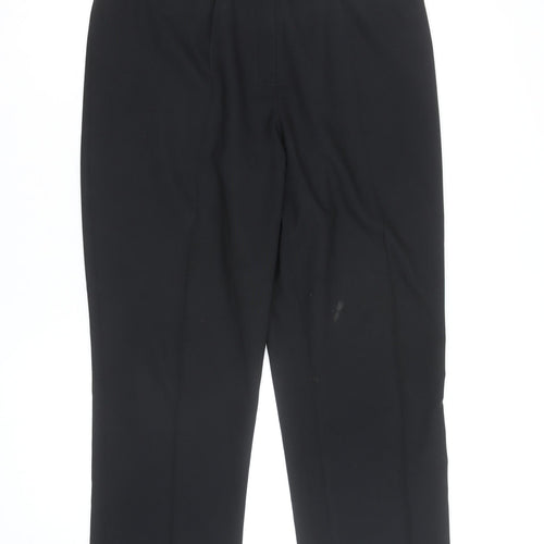 Marks and Spencer Men's Black Dress Trousers Medium Regular Fit