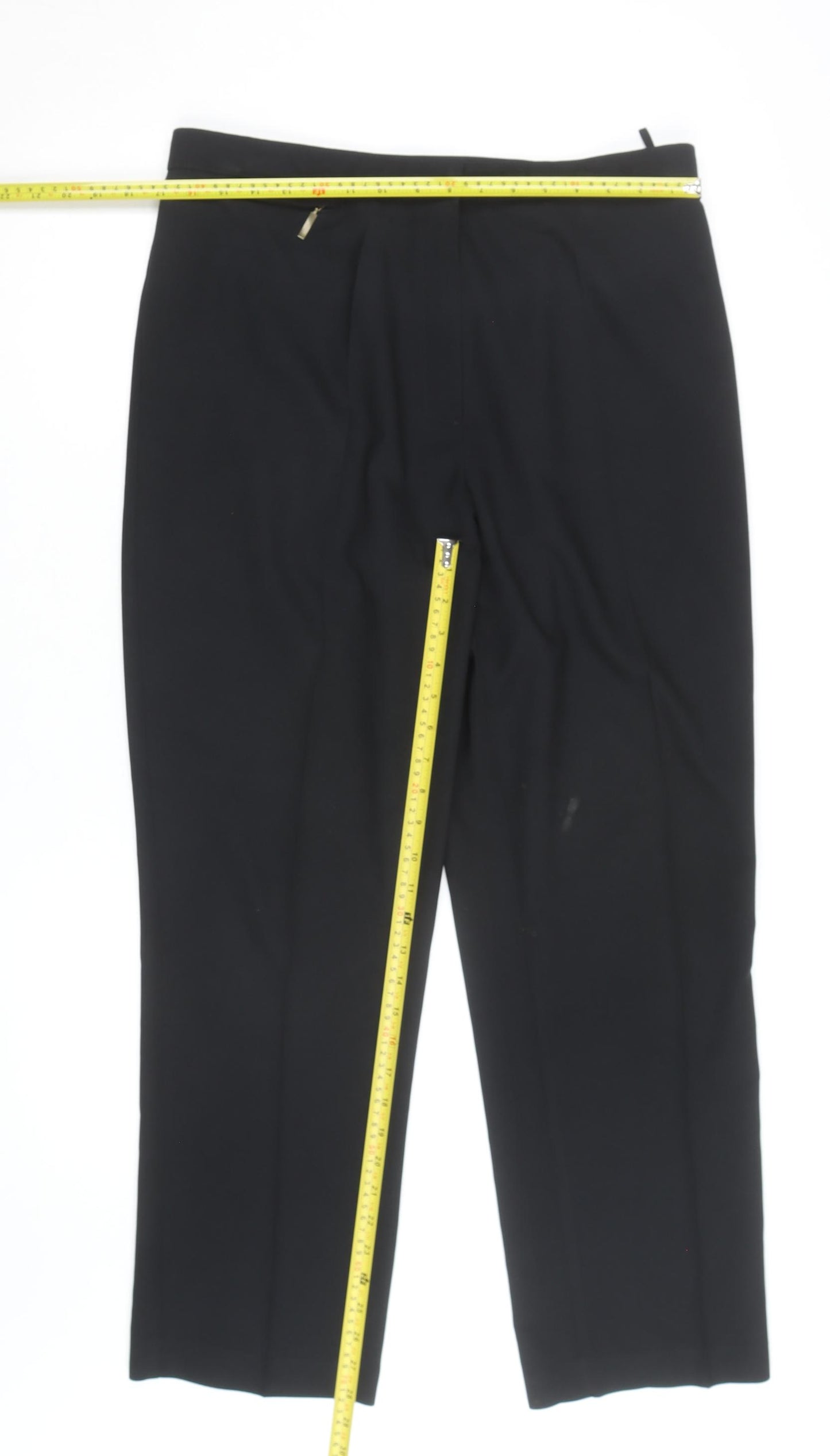 Marks and Spencer Men's Black Dress Trousers Medium Regular Fit
