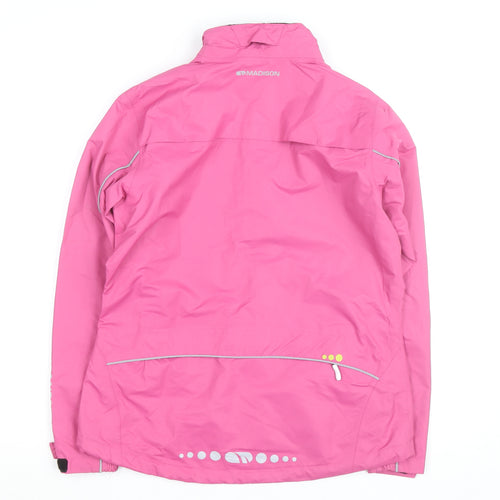 Madison Womens Pink Windbreaker Cycling Jacket Size 10