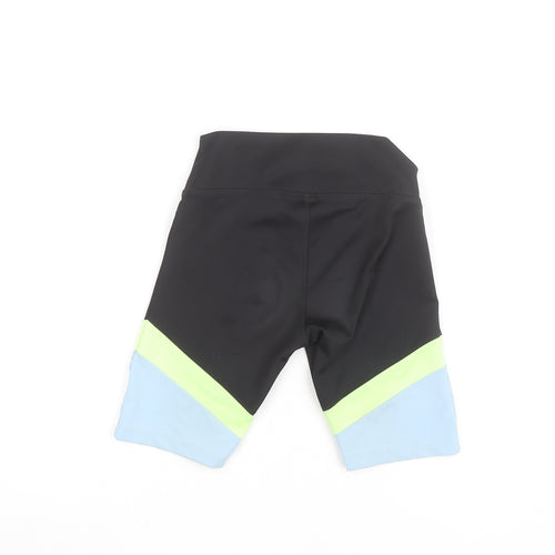 St. Bernard Teens Black Biker Activewear Shorts Size 8 Slim Fit