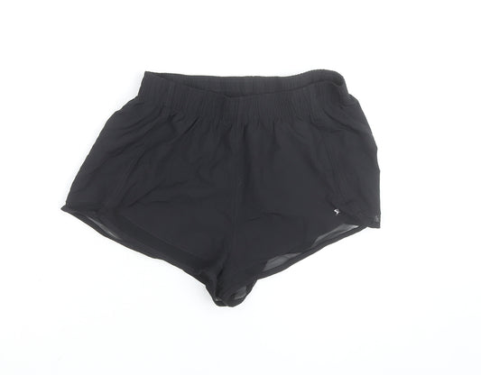 Workout Women Black Size 12-14 Running Shorts Elastic Waist Quick Dry
