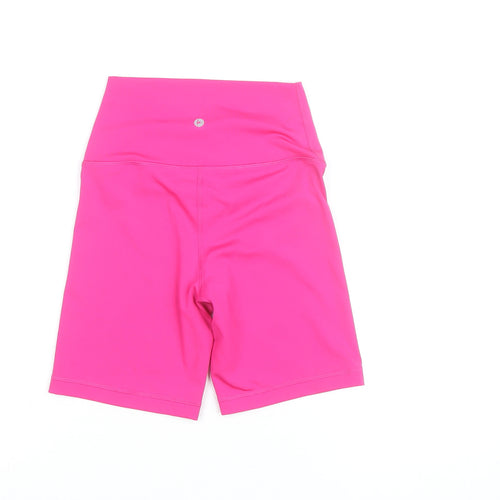 90 Degree by Reflex Womens Pink XS Biker Shorts Yoga Gym Activewear