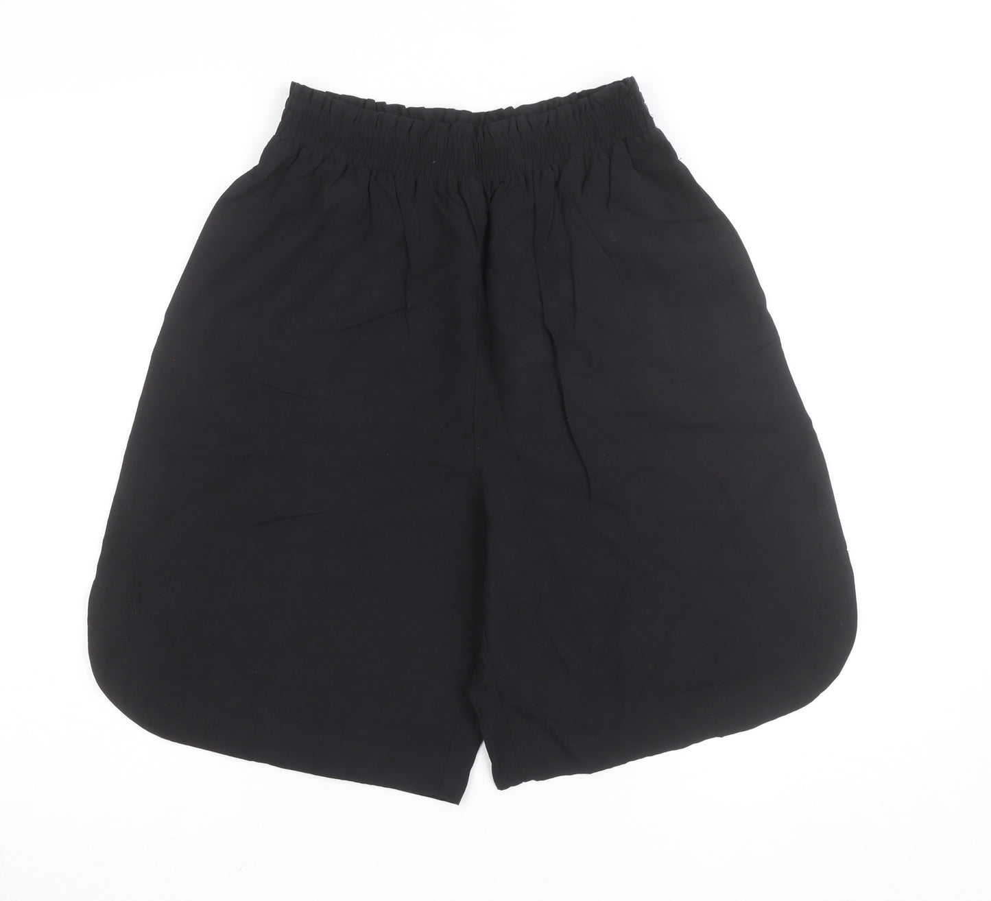 H&M Women’s Black Linen Blend Bermuda Shorts Size 10
