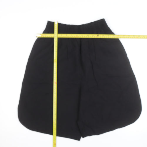 H&M Women’s Black Linen Blend Bermuda Shorts Size 10