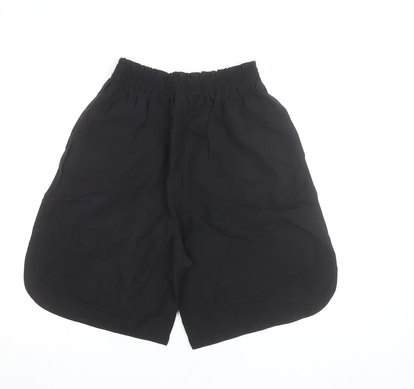 H&M Women’s Black Linen Blend Bermuda Shorts Size 10
